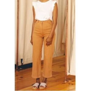 Nico Nico Pants High Waist Mustard Wool Blend